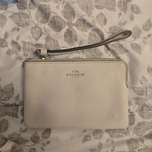 Coach Cream Wristlet